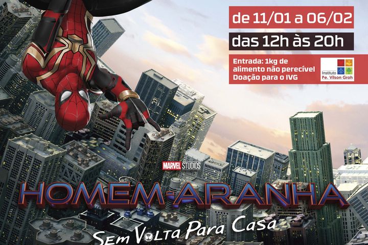 Beiramar Shopping realiza ação inédita inspirada no filme Homem-Aranha: Sem Volta Para Casa
