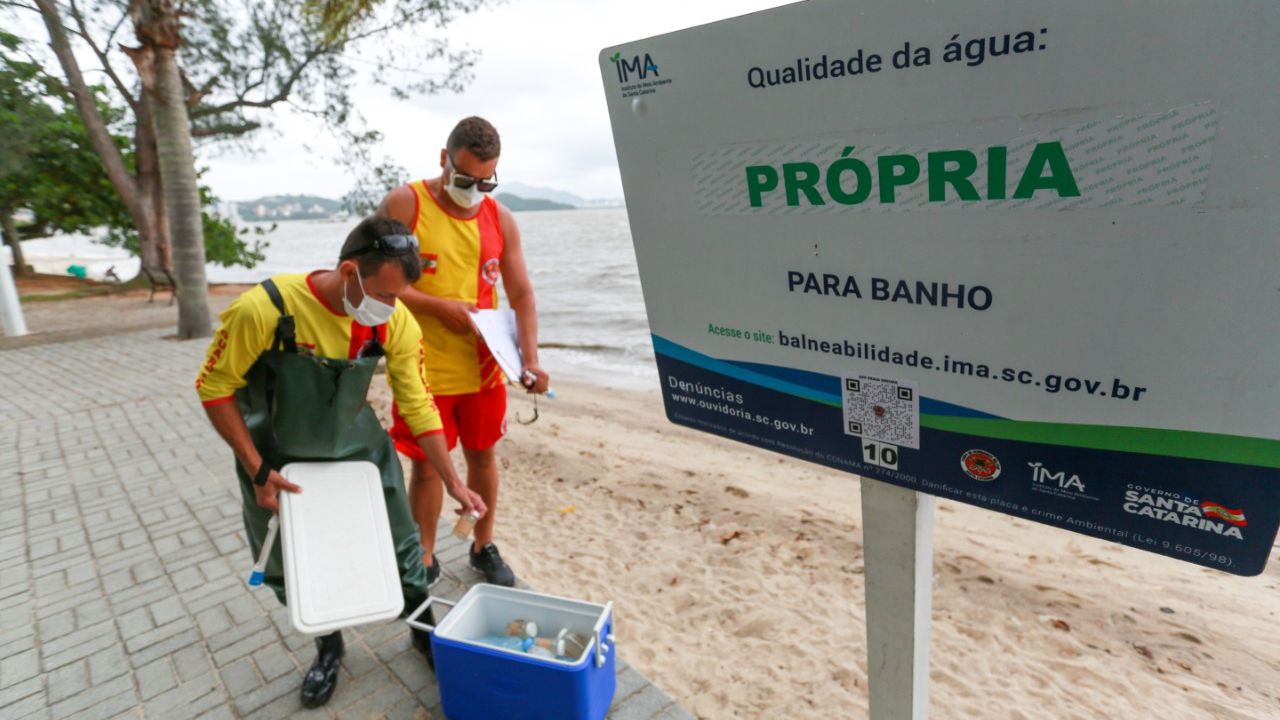 Relatório de balneabilidade aponta 60,3 % dos pontos próprios para banho no litoral catarinense